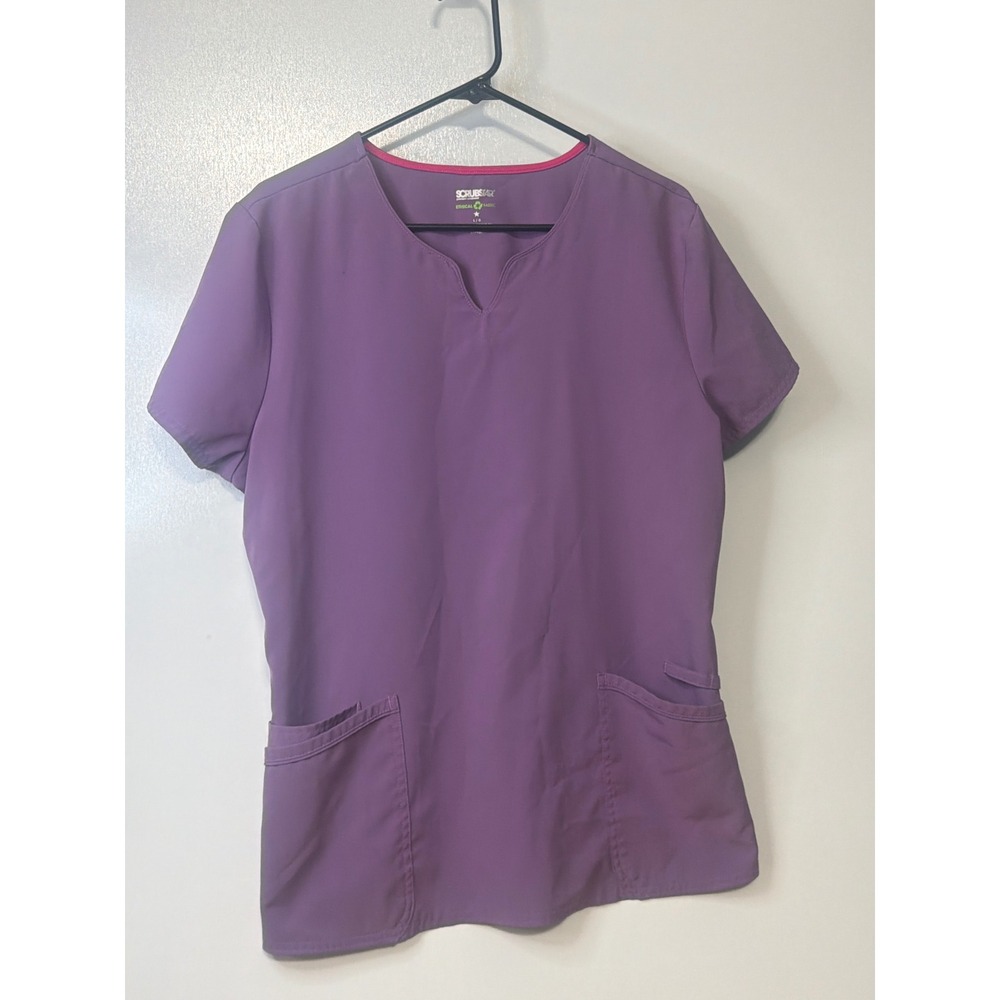 Scrubstar Premium Ethical Fabric Scrub Top Dusted Grape Purple WM14T674B Large